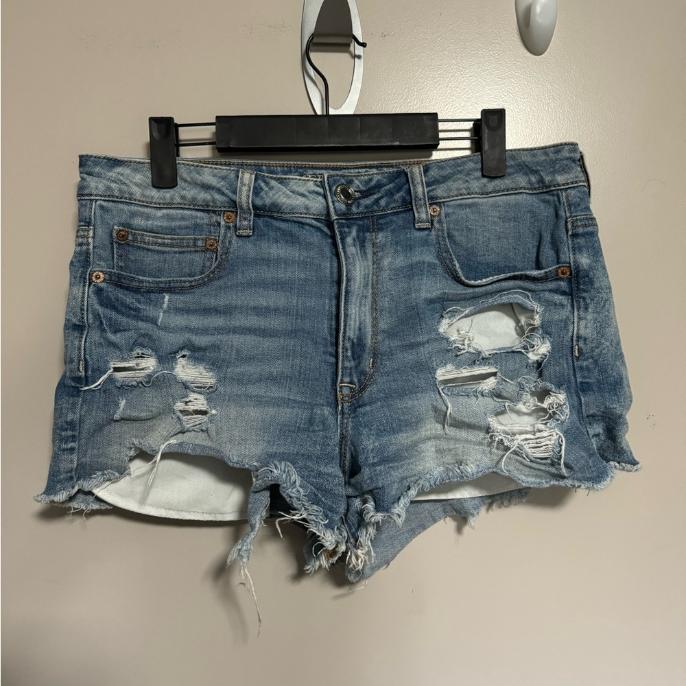 American Eagle Denim Shorts - High Rise Festival Shorts
